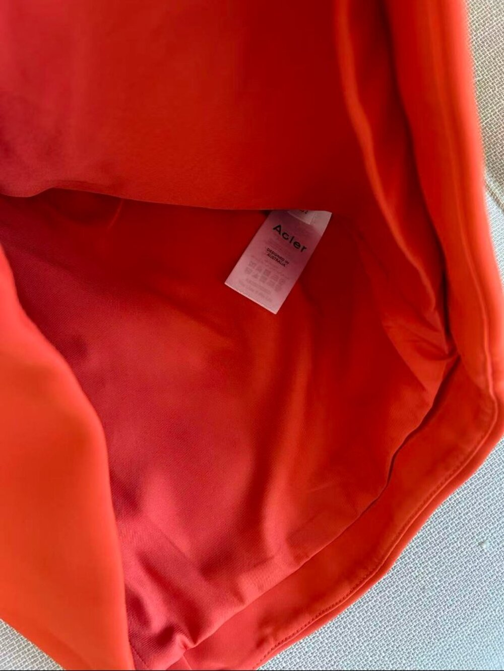 NEW Acler Oake Mini Dress AU6/US2 Rosso Orange Cocktail Party Event AU6/US2 - Picture 9 of 11